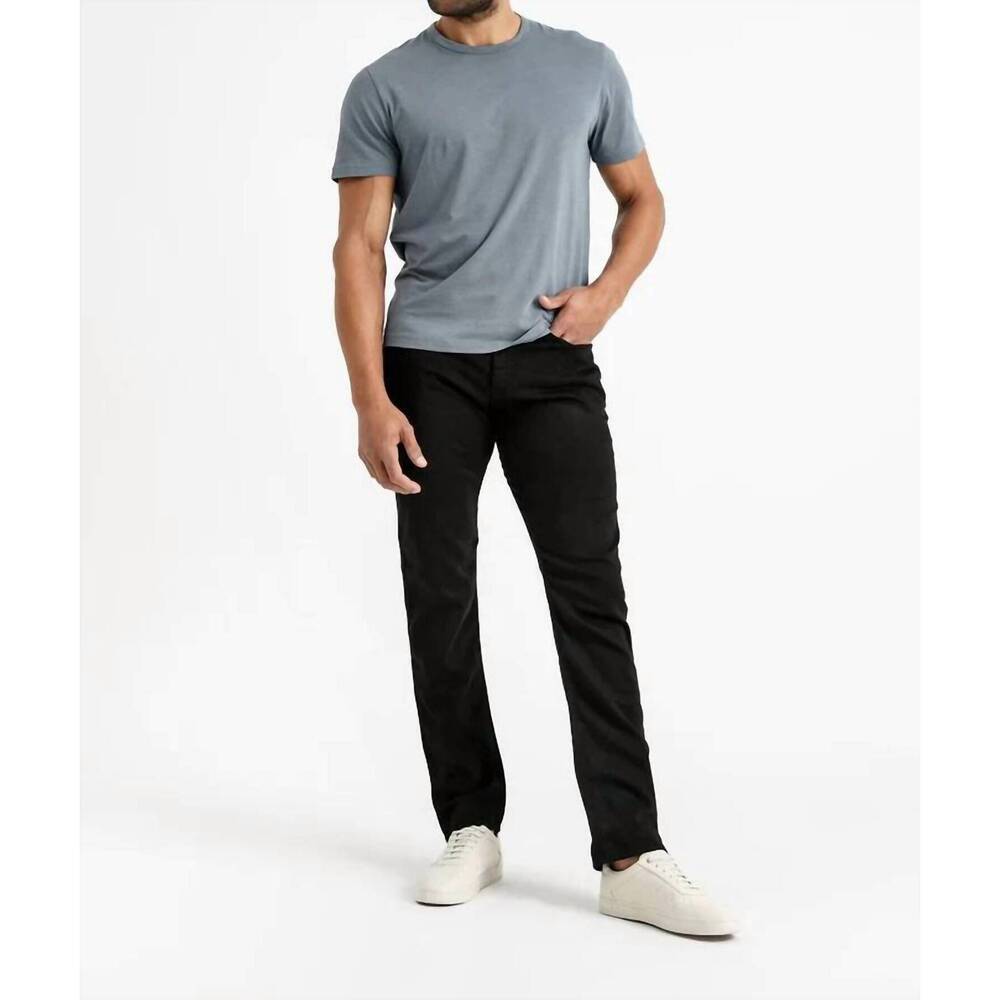 NEW DU/ER no sweat relaxed tapered pants in black
